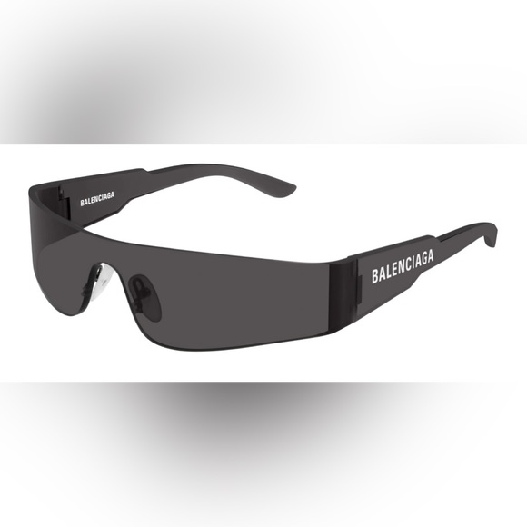 Balenciaga BB0041S 001 Sunglasses Rectangle Unisex - Picture 3 of 7